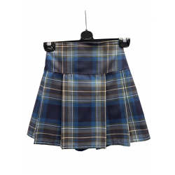 St Mark's  3 Pleat Tartan Skirt